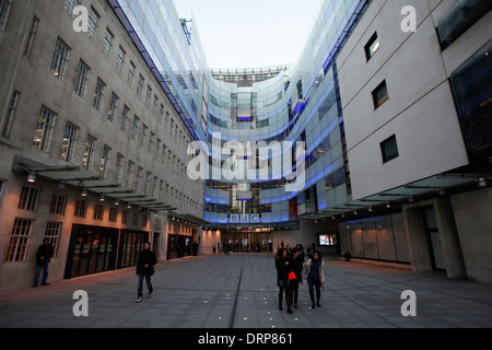 Une vue générale des nouvelles BBC Broadcasting House Banque D'Images