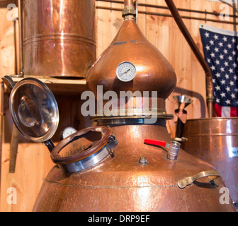 L'alcool distillerie micro Banque D'Images