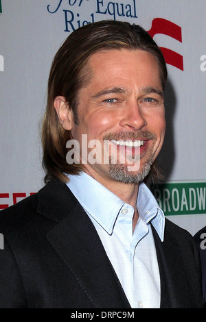 Brad Pitt à la première de la côte ouest de la lecture "8" présente, Wilshire Ebell Theatre, Los Angeles, CA 03-03-12 Banque D'Images