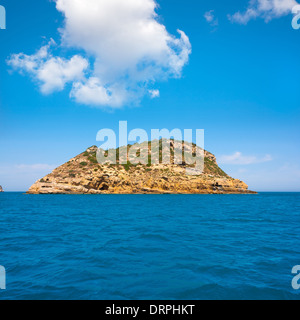 Dans l'île de Portichol Portixol Javea Alicante Espagne Méditerranéenne Banque D'Images