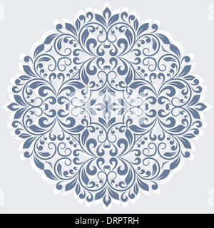 Motif floral de ronde. Banque D'Images