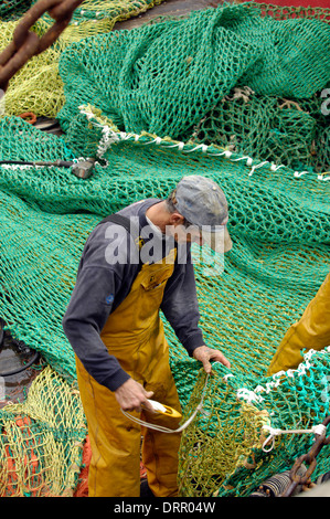 Réparation de filets Banque D'Images