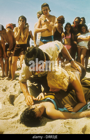 JAWS 1975 Universal Pictures film avec Roy Schneider Banque D'Images