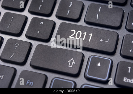 Nouvel an 2011, les concepts de clavier Banque D'Images