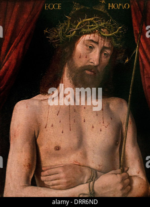 Ecco Homo ( 1494 ) Voici l'homme le Christ Jean Hey 1480 -1500 Belgique belge flamande Banque D'Images