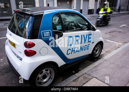 Car2Go services d'autopartage, Londres, UK Banque D'Images