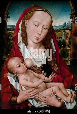 La Madone et l'enfant Hans Memling Hotel Figaro ( 1467 ) 1430 - 1494 Allemand Allemagne Banque D'Images