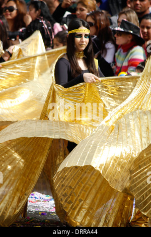 Célèbre carnaval de Limassol, Chypre, la baie d'Akrotiri. Banque D'Images