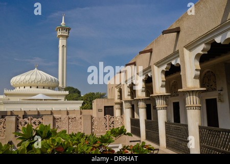 Mosquée dans le quartier de Bastakia vieux Dubai, Émirats Arabes Unis Banque D'Images