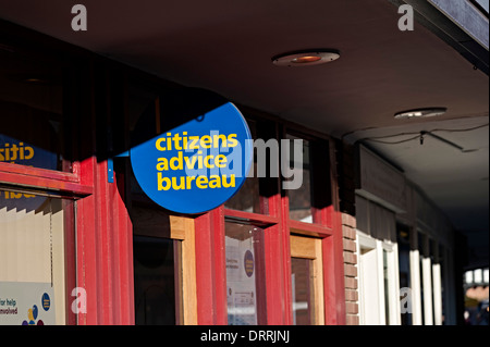 Le bureau de conseil aux citoyens signer Stratford Upon Avon uk Banque D'Images