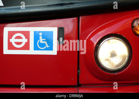 London Transport accès handicapé Banque D'Images
