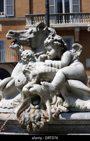 La place Navone à Rome, Italie Banque D'Images