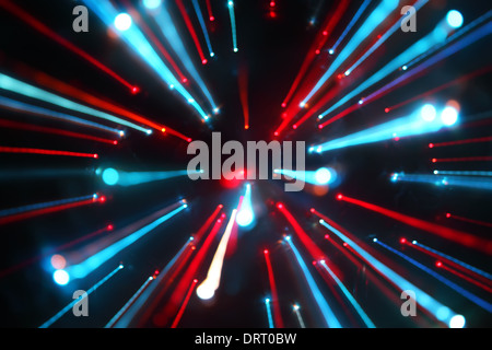 Éclairage de couleur sur fond sombre Banque D'Images