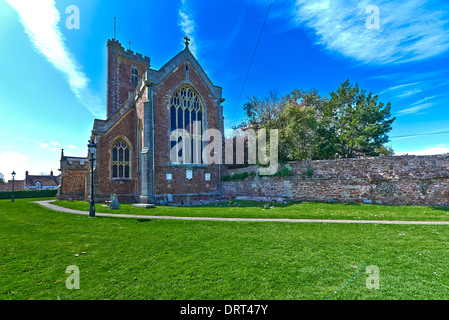 L'église de St Mary de Cannington, Somerset, Angleterre dispose d'une tour, qui date du xive siècle Banque D'Images