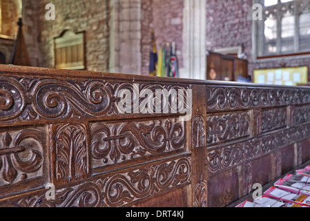 L'église de St Mary de Cannington, Somerset, Angleterre dispose d'une tour, qui date du xive siècle Banque D'Images