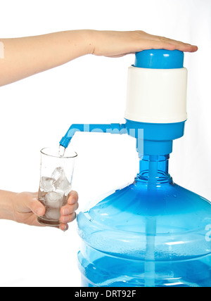 Grande bouteille d'eau potable. Banque D'Images