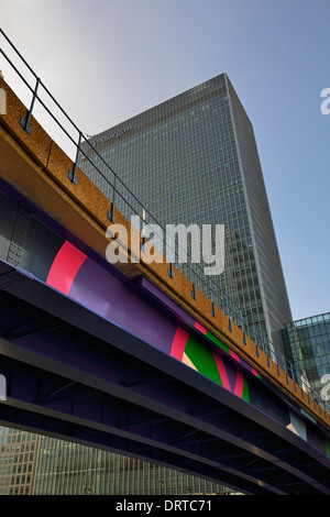 25, rue Bank, Canary Wharf, les Docklands, Isle of Dogs, East London E14, Royaume-Uni Banque D'Images