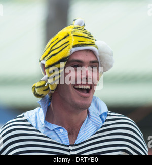 L'homme de célébrer la Journée de l'Australie Banque D'Images