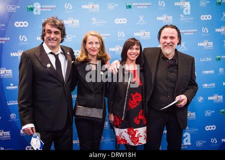 Bruxelles, Belgique. 1er février, 2014. 4e cérémonie des Magritte célébrant le meilleur de l'industrie du cinéma belge. © Aurore Belot/NurPhoto ZUMAPRESS.com/Alamy/Live News Banque D'Images