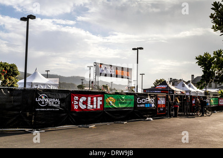 Des scènes de la compétition de surf Mavericks 2013 Banque D'Images