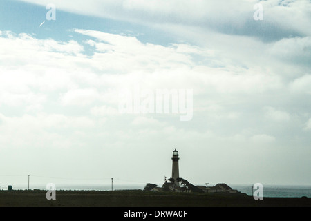 Le Pigeon Point Phare sur la côte nord de la Californie en janvier 2014 Banque D'Images