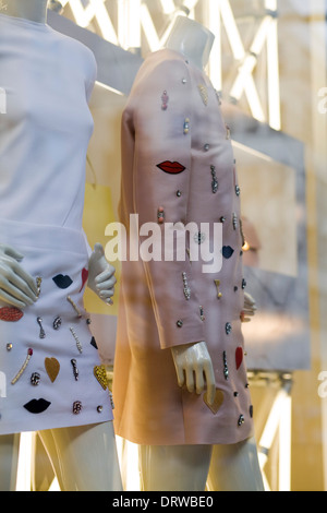 Affichage vitrine London England Banque D'Images