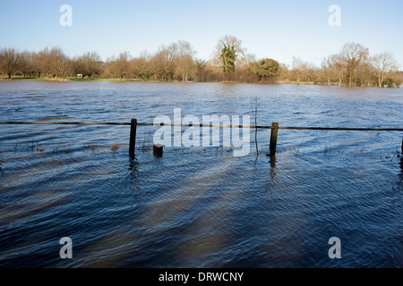 L'eau de l'inondation Yalding UK Europe Angleterre Kent Banque D'Images