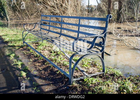 L'eau de l'inondation Yalding UK Europe Angleterre Kent Banque D'Images