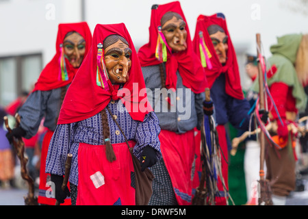 Défilé de carnaval souabe, à Friedrichshafen, Allemagne Banque D'Images