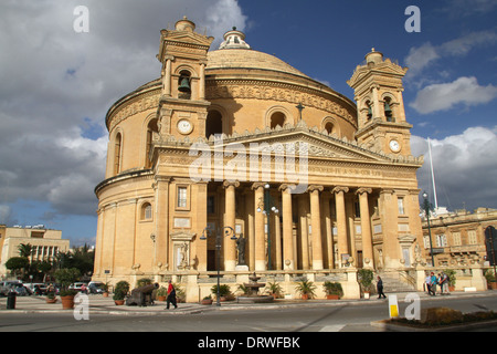 Rotonde de l'ÉGLISE ST MARIJA ASSUNTA MOSTA MALTE 06 Décembre 2013 Banque D'Images