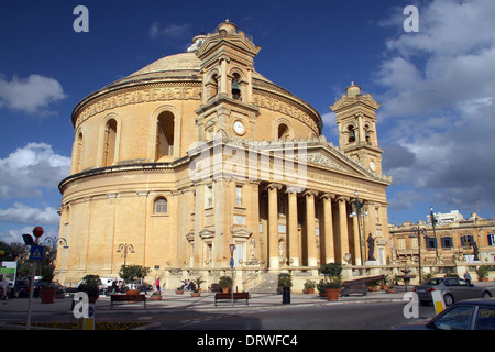 Rotonde de l'ÉGLISE ST MARIJA ASSUNTA MOSTA MALTE 06 Décembre 2013 Banque D'Images