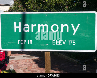 L'harmonie est une petite ville de Californie, USA Banque D'Images