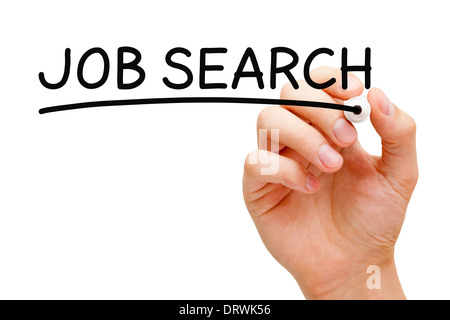 Part de l'écriture de la recherche avec marqueur noir sur transparent d'essuyer. Banque D'Images