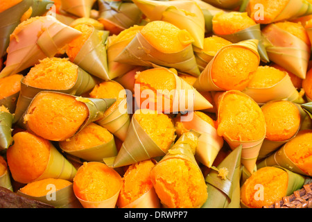 Sugar Palm dessert en style thaï traditionnel sur le vapeur "pot Banque D'Images