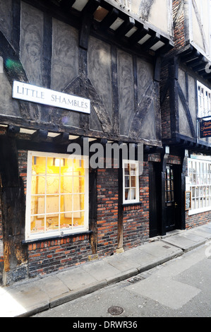 Peu de Shambles à York, au Royaume-Uni. Banque D'Images