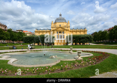 Pavillon des arts, Zagreb, Croatie Banque D'Images