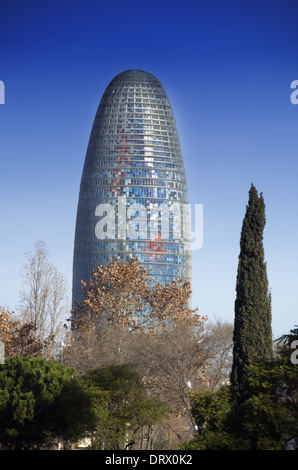 La Tour Agbar à Barcelone, Espagne Banque D'Images