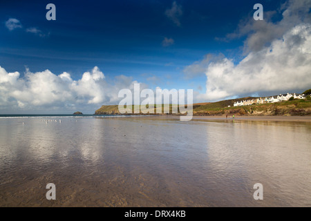 Nouveau Polzeath, Cornwall, UK Banque D'Images