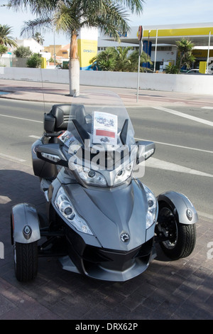 BRP Can Am Spyder Roues trois tournées Banque D'Images