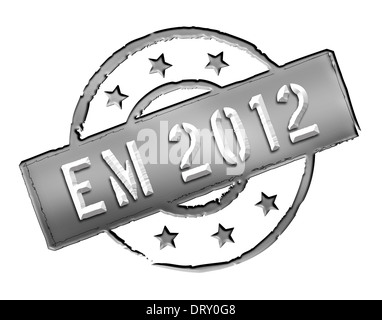 EM 2012 - timbre Banque D'Images