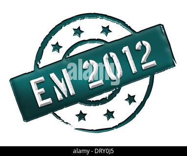 EM 2012 - timbre Banque D'Images