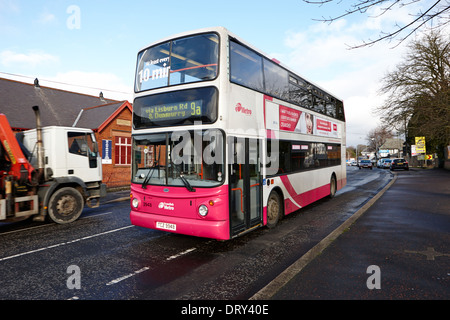 Translink metro bus à impériale dunmurry Belfast Royaume-Uni Banque D'Images