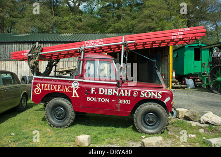 Fred Dibnah's Land Rover. Banque D'Images