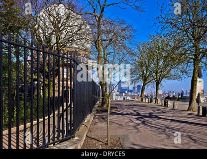 Greenwich est remarquable pour son histoire maritime et de donner son nom pour le méridien de Greenwich (longitude 0°) Banque D'Images