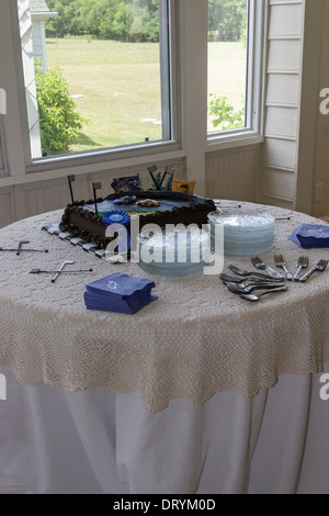 Gâteau de mariage du marié à Banque D'Images