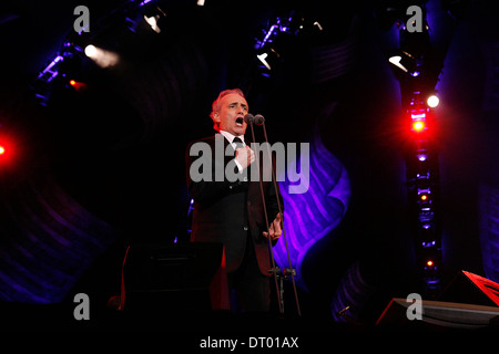 Le ténor José Carreras à la BBC Proms dans le parc Hyde Park Londres Banque D'Images