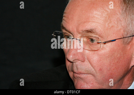 Portrait de l'ancien gestionnaire de l'Angleterre Sven Goran Eriksson Banque D'Images