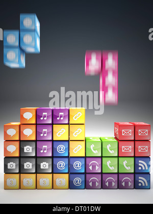 Image 3d du jeu icône abstrait Banque D'Images