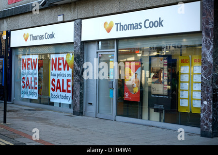 Maison de Vacances Thomas Cook détaillant Worthing West Sussex Banque D'Images