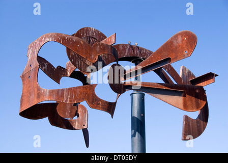 Schubert Sonate de Mark di Suvero une sculpture en acier non peint à l'Olympic Sculpture Park, Seattle, USA Banque D'Images